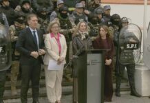 Karina Milei y Monteoliva, anunciaron el cierre de la primera etapa del traslado de presos de Devoto